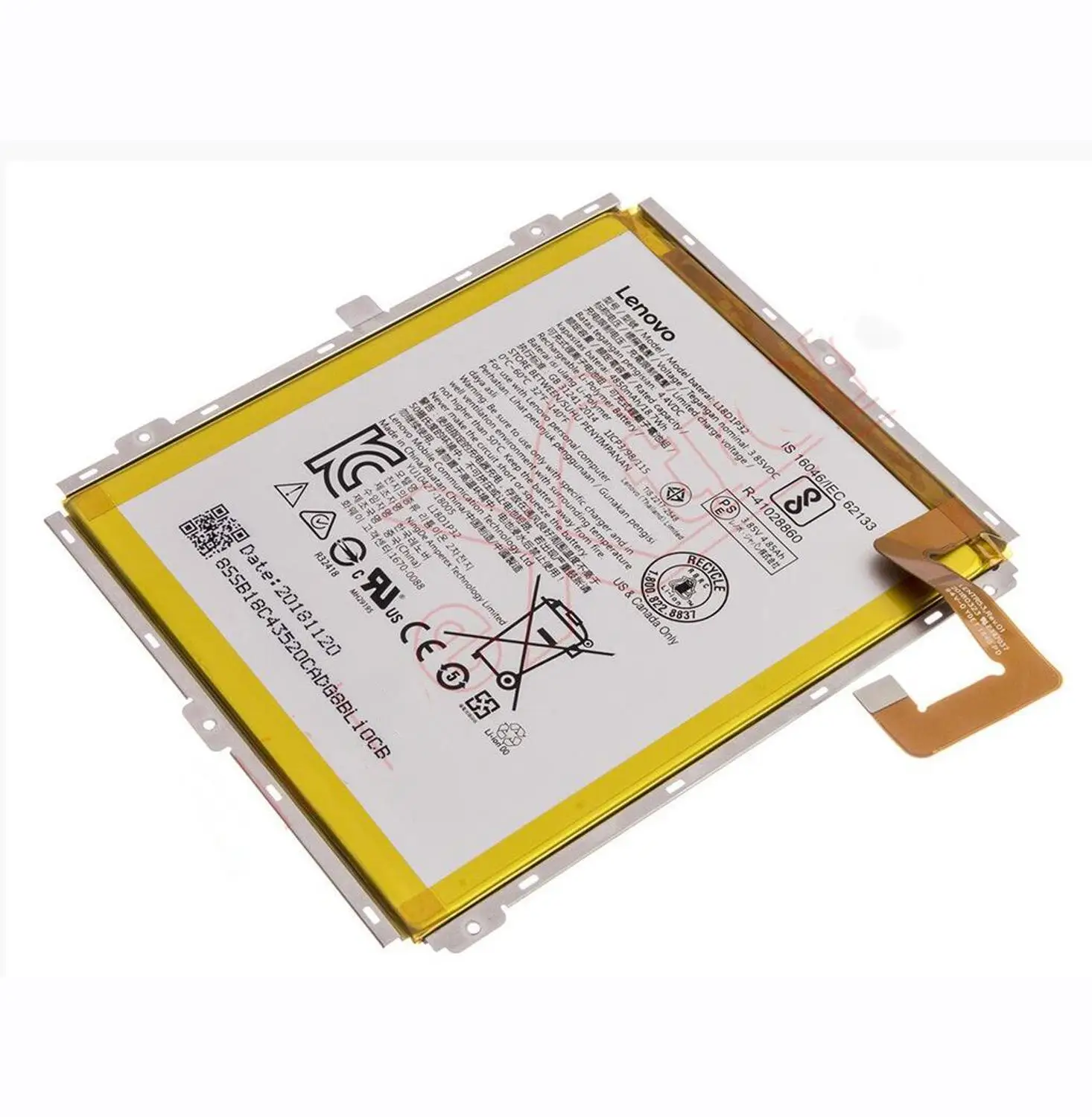 Аккумуляторная батарея для планшета Lenovo Smart Tab M10 женская x505L X505F 4850 мАч/3 85
