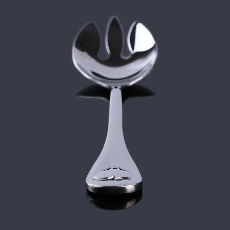 Нержавеющая сталь Spork салатная ложка круглые фруктовые вилки столовые приборы кухонная посуда