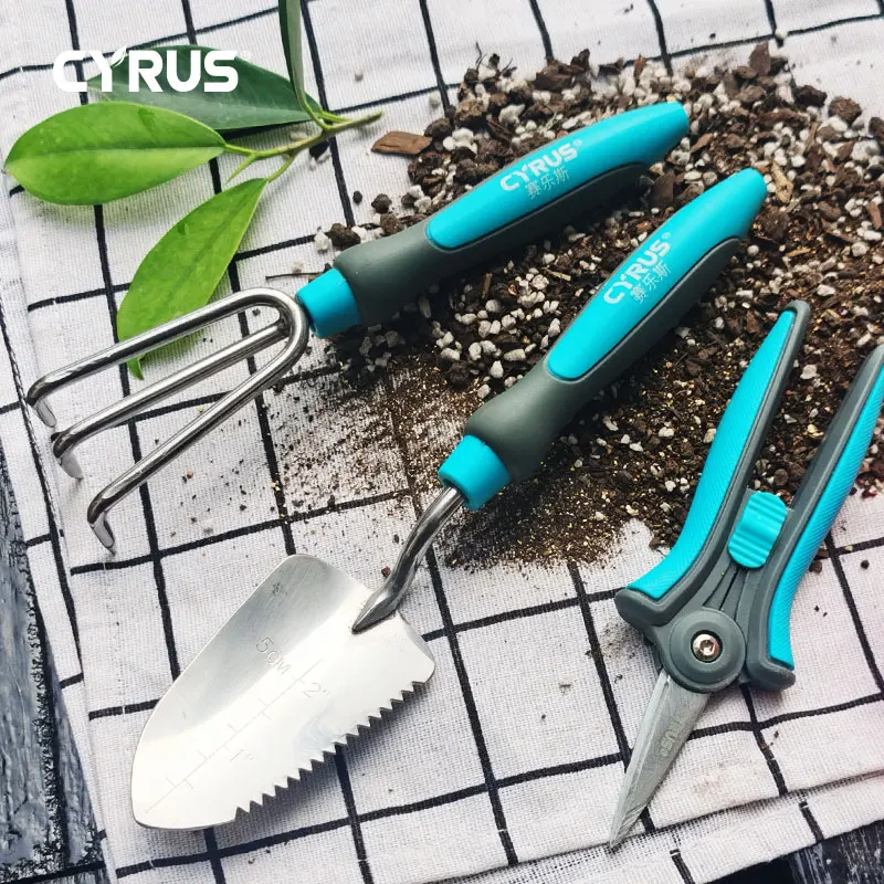 Juego de Herramientas de jardín, 3 uds., paleta de cultivo, palas, trasplantador, pequeña maceta