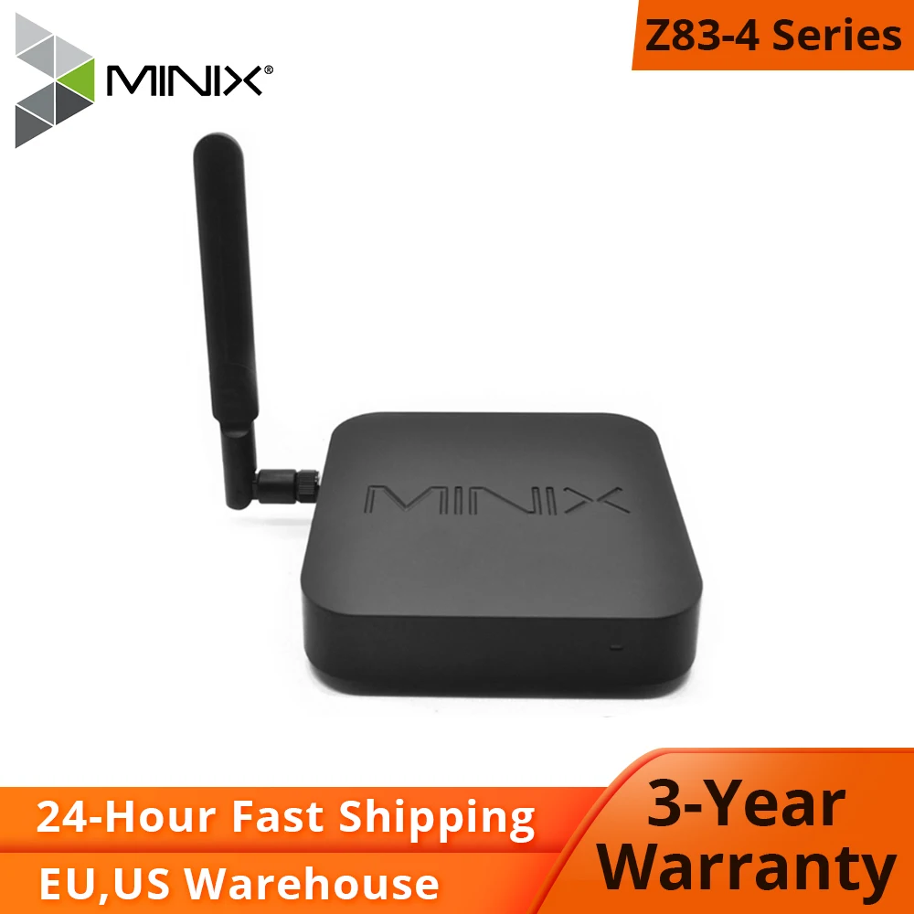 MINIX NEO Z83-4 serie MINI PC Gigabit 802.11AC Dual-banda WIFI oficial Windows10 Intel X5-Z8350 cereza sin ventilador MINI PC Atom