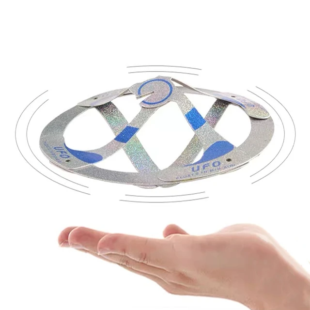 Flying UFO magic props hovering aircraft in the air novel children toys stage performance magic tricks 2