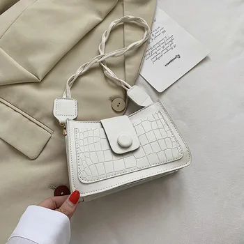 

Retro Shoulder Bag Vintage Handbag Hobos Bag for Women PU Leather Female Baguette Bag Subaxillary Mini Bolsa Bolsa Feminina 2020