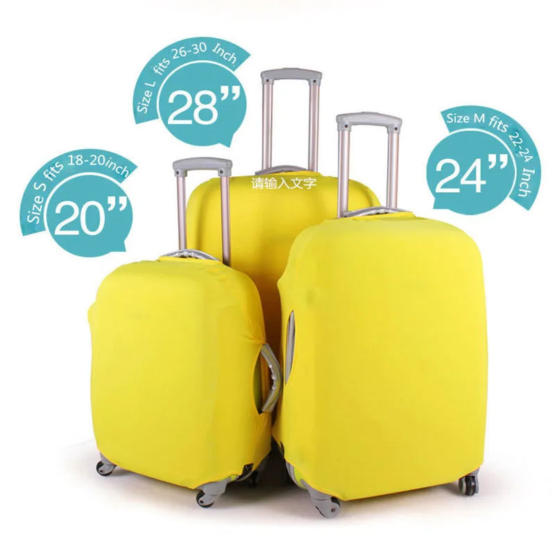 Thicker Suitcase Protective Covers Apply To 18~30 Inch Case,Elastic Luggage Cover Stretch 4 Colors Travel Accessorie