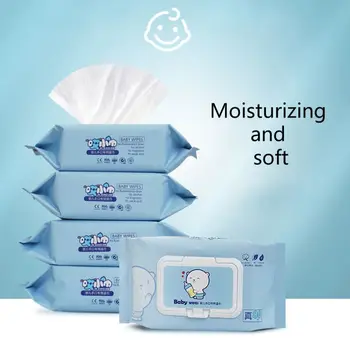 

80Pcs/Bag Disposable Alcohol-Free Antiseptic Cleansing Wipes Sterilization Pads