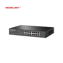 Mercury 16-портовый коммутатор Gigabit Ethernet стали переключатель стеллаж для выставки товаров 10/100/1000 Мбит/с полный полудуплекс Vlan коммутатор(SG116D