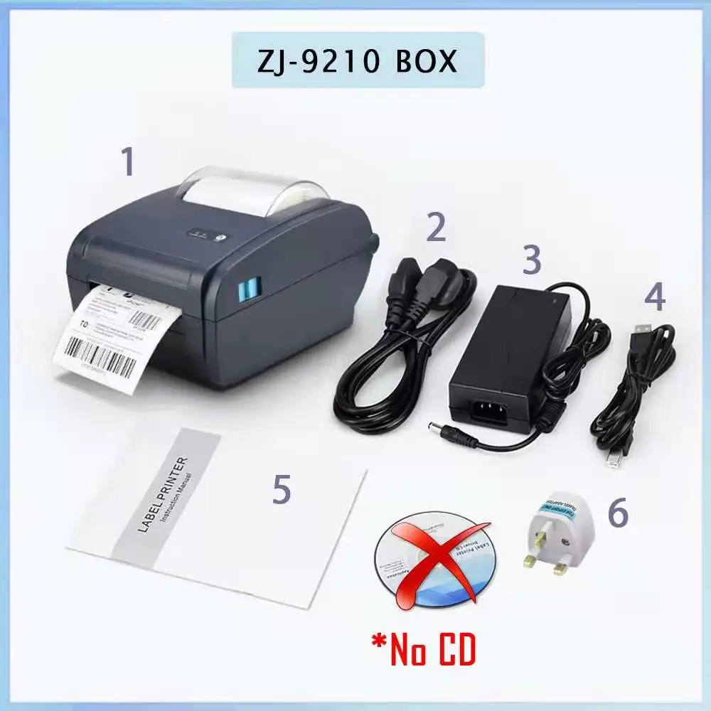 Best Label Printer For UPS Shipping Labels Compatible Window Mac 4*6 Waybill Barcode Thermal Printer Print PDF From Mobile Phone