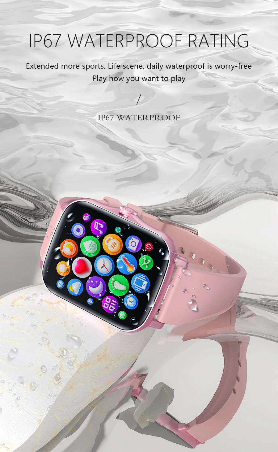 2022 Full Touch Screen Rotate Button Y20 Woman Smart Watch Fitness Tracker Smartwatch For Xiaomi IPhone Phone PK P8 Plus GTS 2