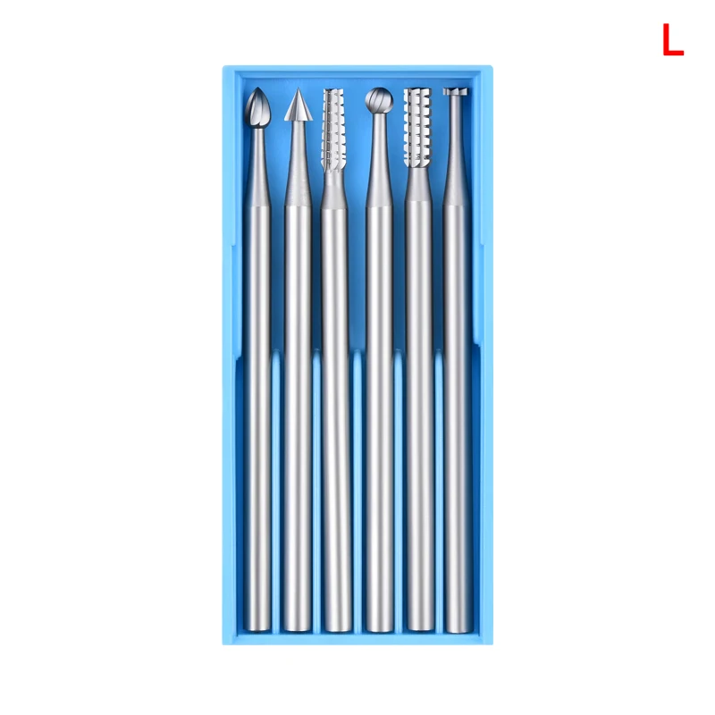 

1 Set Tungsten Steel Umbrella Needle Carving Cutter Micro-carving Milling for Wooden Olive-stone MF999