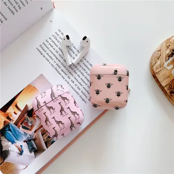 

Cosmic Starry Sky Dot Animal Flower Bee Pattern For AirPods Case PC Luxury Case For Air Pod Wireless Charging Box