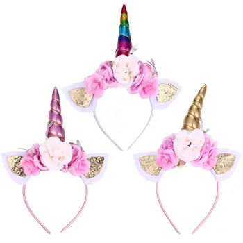 

3pcs animais Hair Hoops Chic Adorable Lovely Head Hoops Party Favors Supplies Hair Accessory for Head Decor Kids Party
