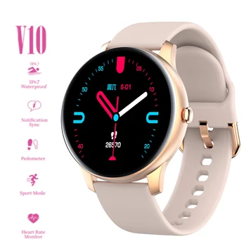 

Ottwn V10 Smart Watch Women Smart watch Fitness Tracker Sport Smart Bracelet IP67 Waterproof Heart Rate Monitor For Android IOS