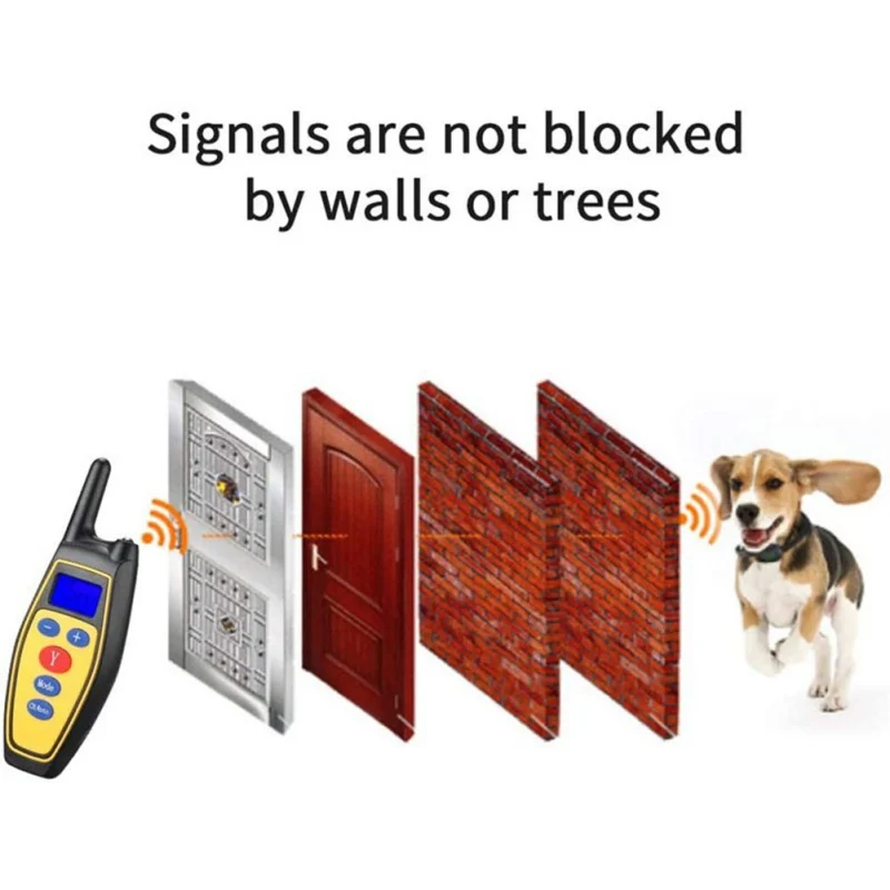 Электрический ошейник для дрессировки собак, водонепроницаемый ...