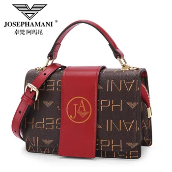 

Classic small square bag women leather shoulder bag High-end josephamani brand messenger bag New bolsa feminina free shipping