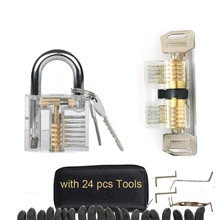 Слесарные ручные инструменты, набор замков, прозрачный, видимый, практичный замок с сломанными крючками для удаления ключа, оборудование
