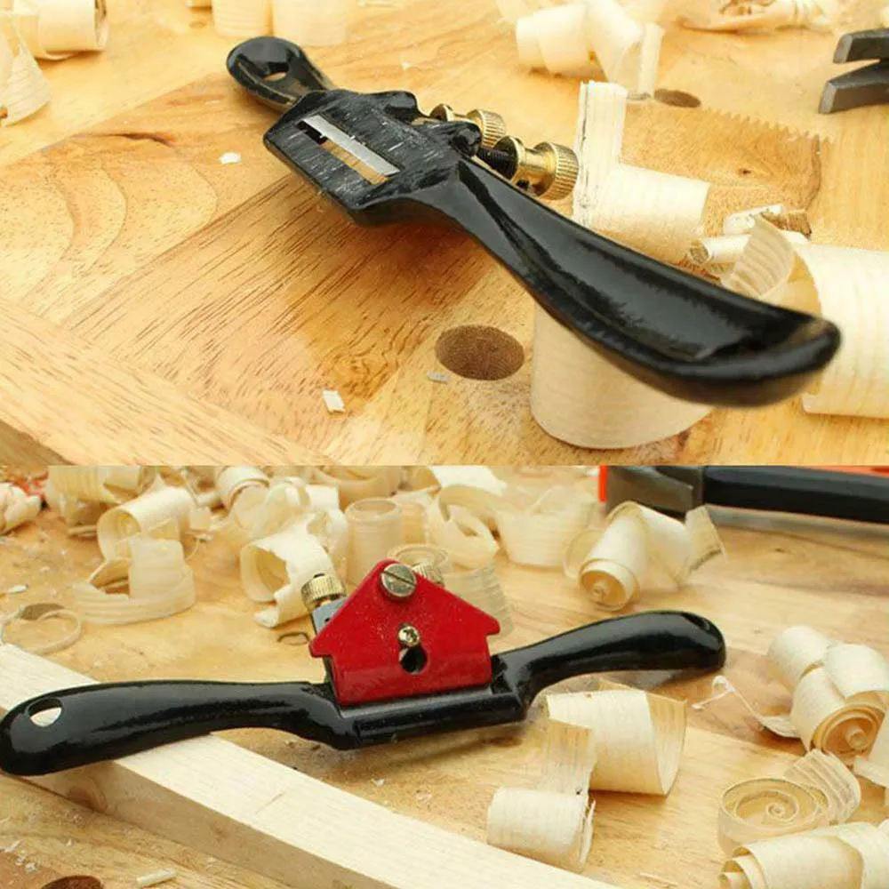 

9'' Metal Blade Shave Plane Woodworking Spoke Adjustable Wood Manual Planer