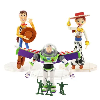 

Toy Story Sci Fi Revoltech Series Figures Buzz Lightyear Woody Jessie PVC Action Figure Collectible Model Toy Doll