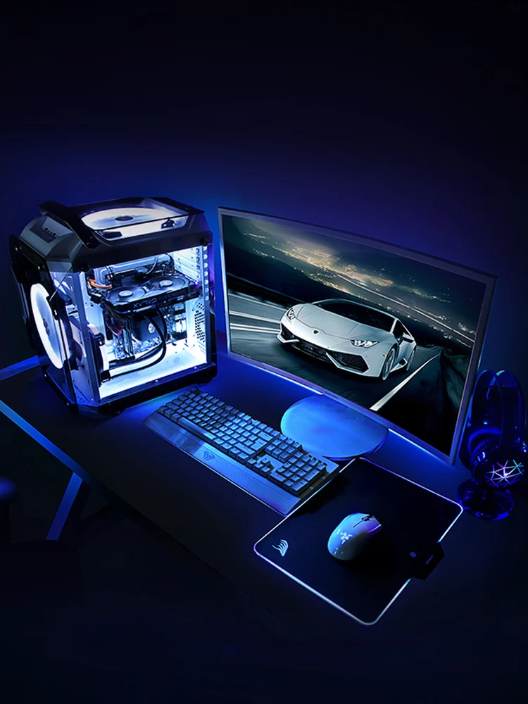 Настольные игровые Чехлы M ATX Micro с поддержкой материнской платы ITX прозрачные