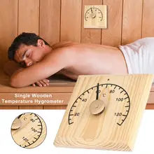 Термометр для сауны деревянный точный темпратурный монитор сауна комната аксессуар гигротермограф нагревательный прибор 4