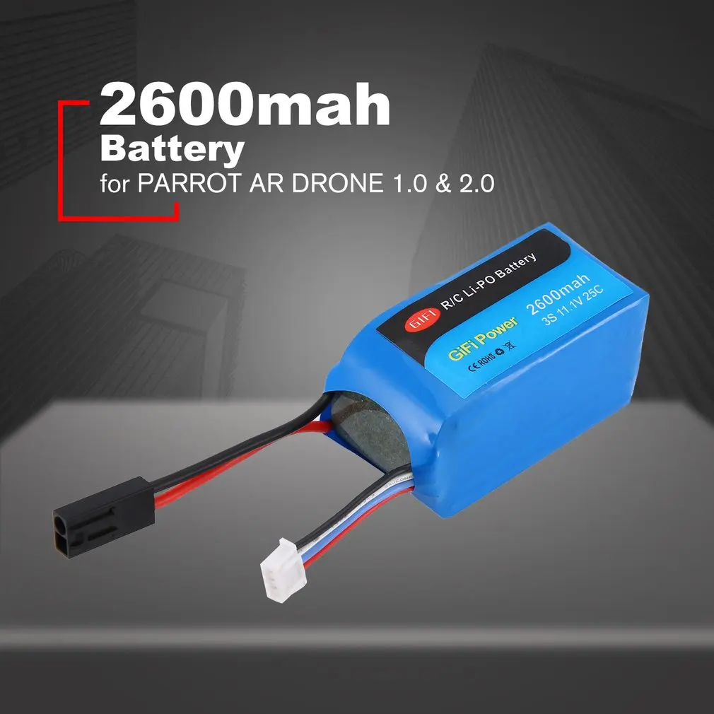 11,1 V 1500 mAh/2600 mAh/2000 mah/2300 mah обновленная Замена Lipo батарея легкий аккумулятор для дрона для Parrot Ar. Drone 2,0