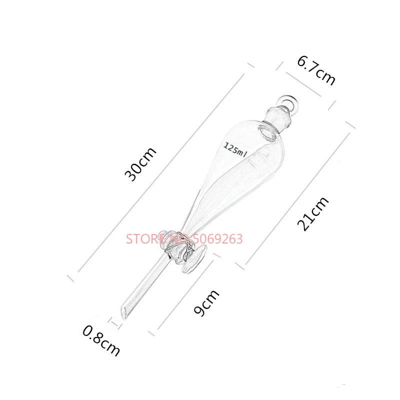 Lab Glass Supplies Lab Separatory Funnel All Sizes 60mL to 2000mL Glass Separating Funnel with Glass Stopper Screw Tap Separatory Funnel Laboratory Glassware