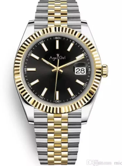 Роскошные брендовые Новые Мужские автоматические механические часы Datejust из нержавеющей стали сапфировые серебряные розовые золотые зеленые циферблат в римском стиле синие часы - Цвет: 4