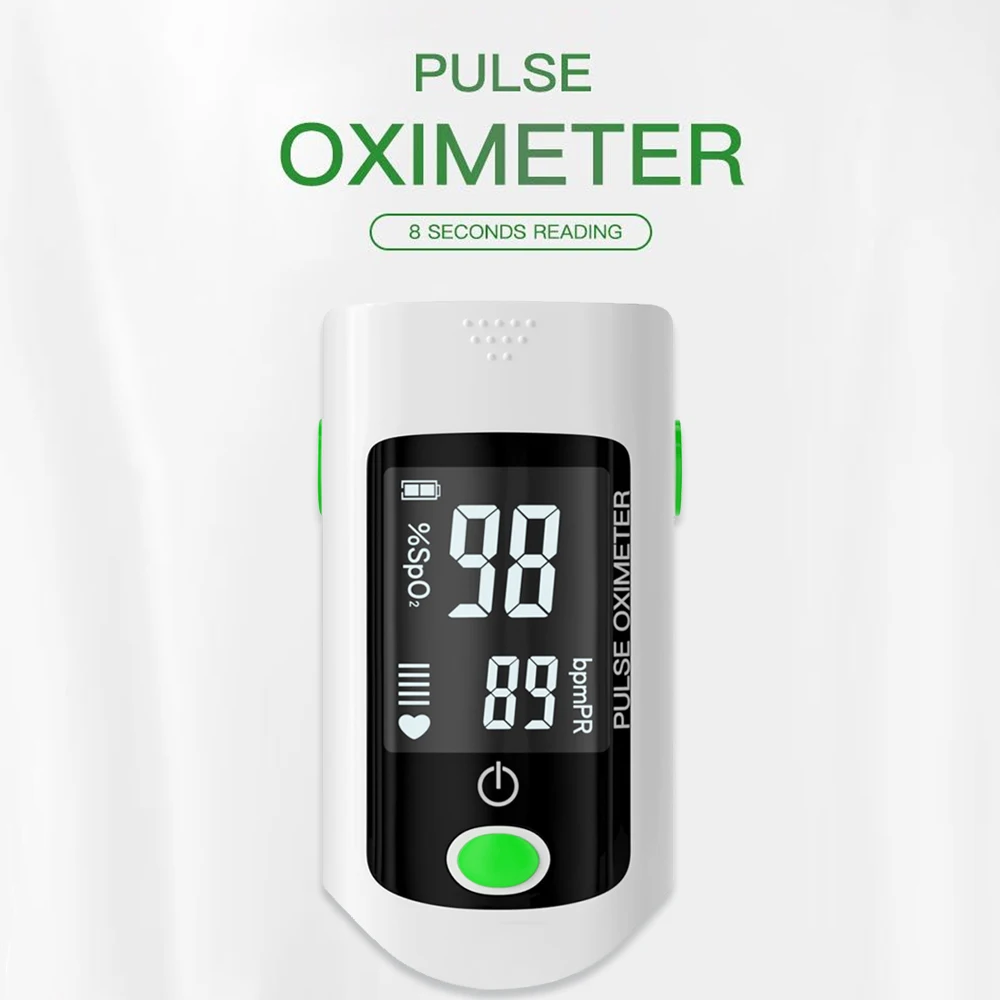 Портативный пальцевой Пульсоксиметр SPO2 кислородный пульсиоксиметр OLED семейный