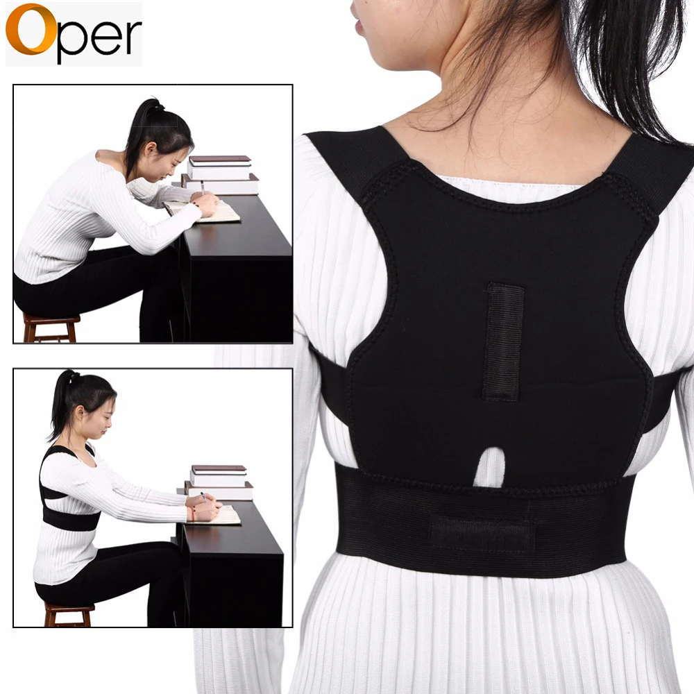 

Adjustable Back Brace Posture Corrector Back Spine Support Brace Belt Shoulder Lumbar Correction Bandage Corset For Men Women