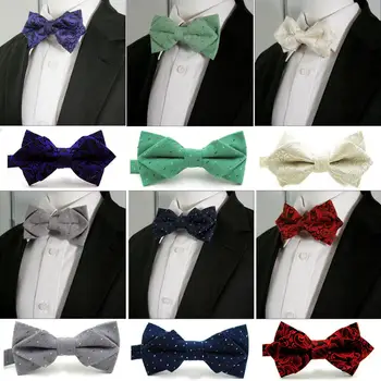 

Various Multicolor Paisley Mens Pre-tied Ajustable Silk Blend WeddingFashion Blend Bow Tie