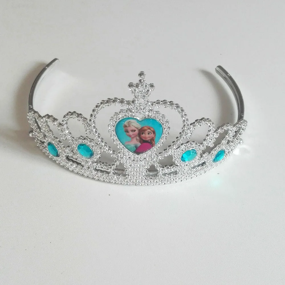 An crown 6 шт./компл. с героинями мультфильма «Холодное сердце» принцессами Эльзой и Анной пригласительный билет для вечеринки, дня рождения украшения мультяшную тему вечерние питания фестиваль комплект поставки - Цвет: An crown