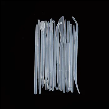 

14Pcs Plastic Carving Clay Sculpting Shaper Set Craft Wax Polymer Pottery Modeling Tools Kitchen Decorating Color Random