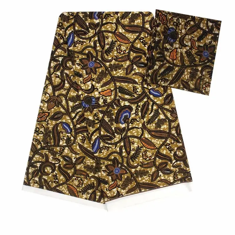 ИМИТИРОВАННАЯ шелковая ткань африканская ткань с принтом 6 ярдов в партии африканская ткань ткань нигерийская Анкара Африканский Воск