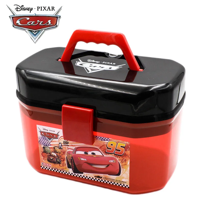 Оригинальный портативный ящик для хранения Disney Pixar Тачки 2 3 Молния Маккуин