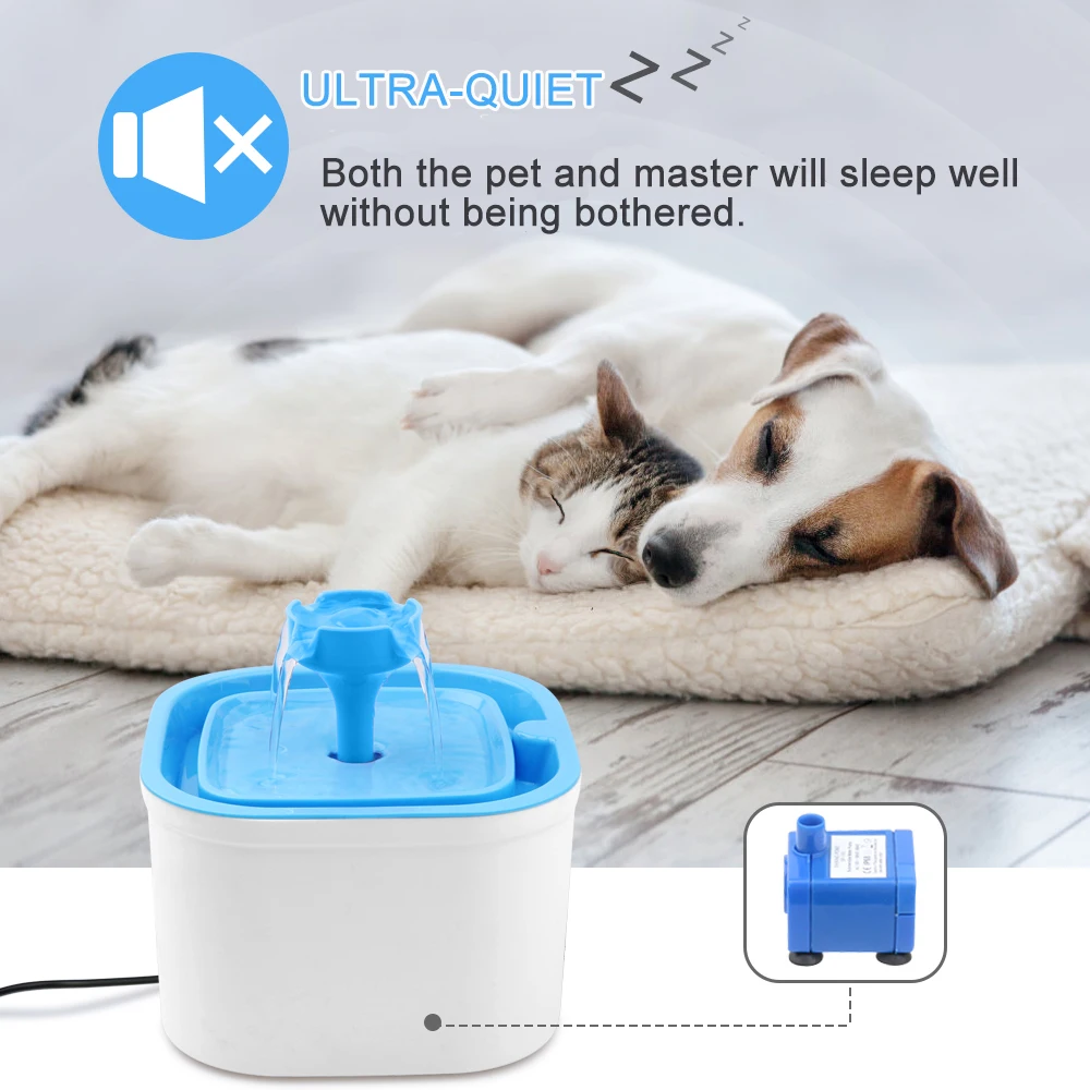 

Round Nozzle Electric Water Dispenser UV Sterilize Power-off Protection Automatic Cat Water Dispenser Dog Pet Water Dispenser