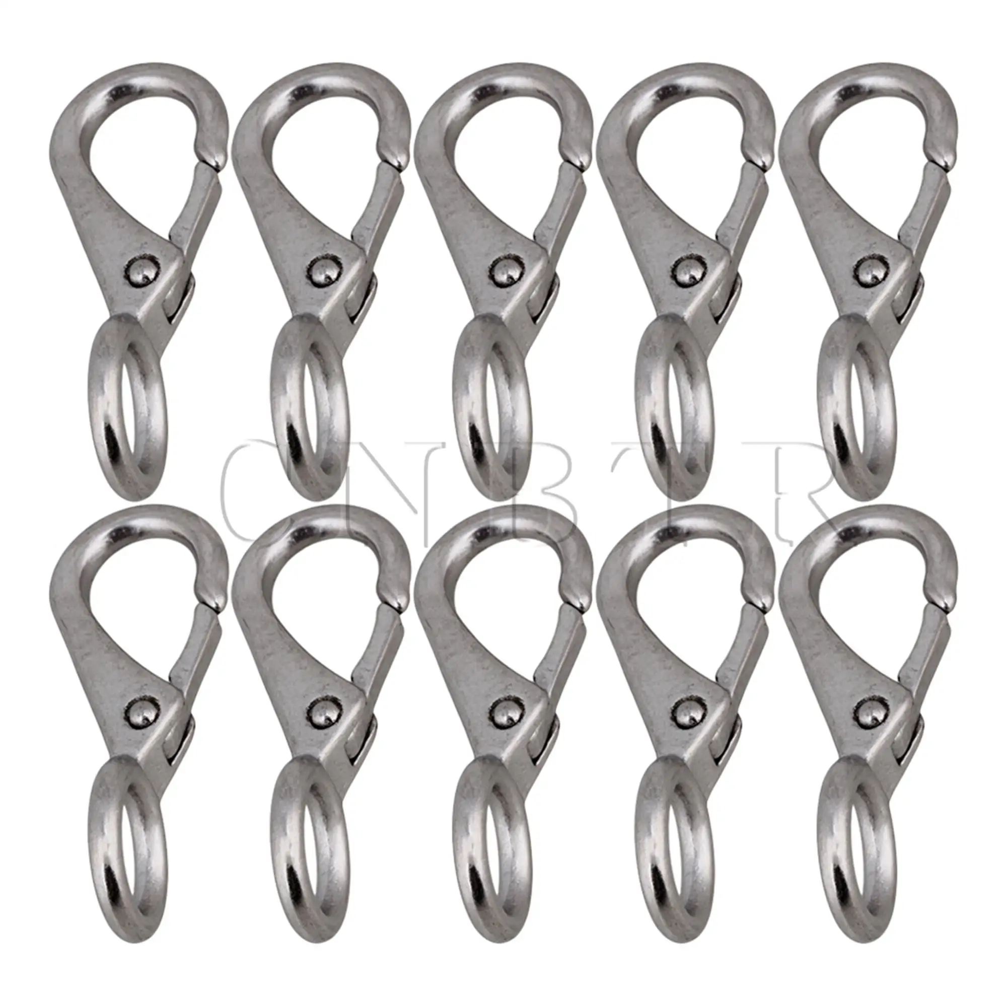 Cnbtr 304 Stainless Steel 0 Spring Loaded Fixed Round Eye Boat Snap