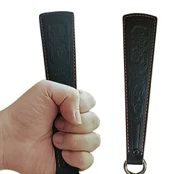 Autodéfense EDC utilitaire de haute qualité, multi outils d'auto défense d'extérieur, Pat cuir avec plaque en acier de 2.2mm 