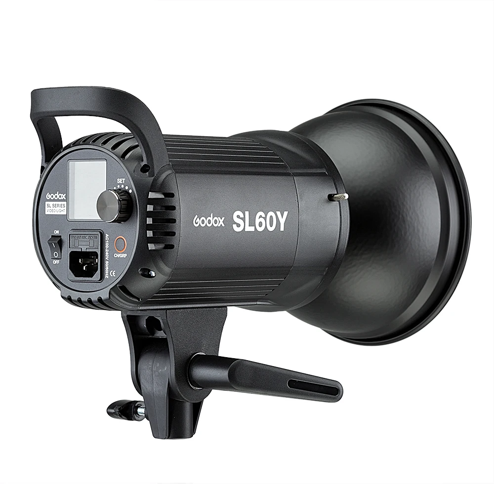 Фотостудия Godox SL 60Y CRI 95 + светодиодный свет SL60Y желтый 3300K версия 60WS Bowens крепление