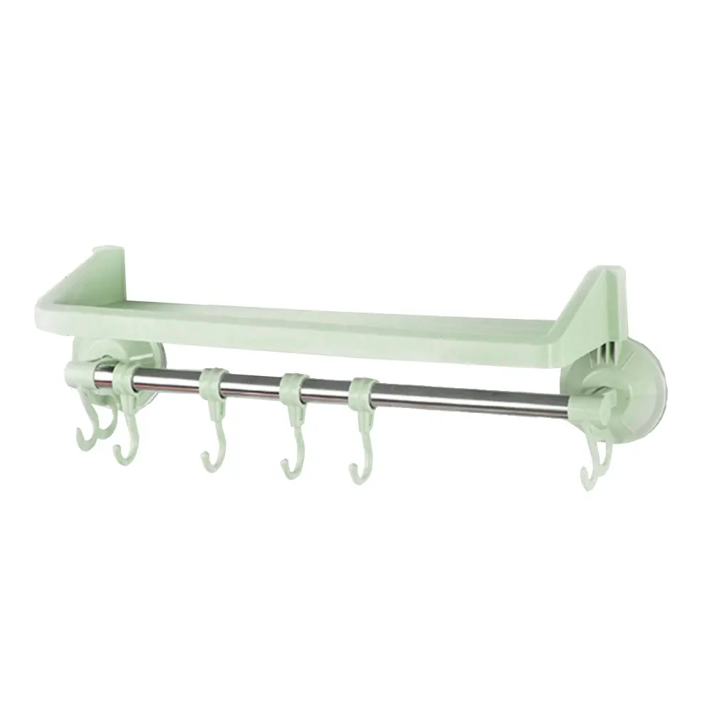 Wall Shelf 4 Color Home Bathroom Furniture Storage Rack Practical Plastic Household Gadget Convenient Durable Holder - Цвет: Green