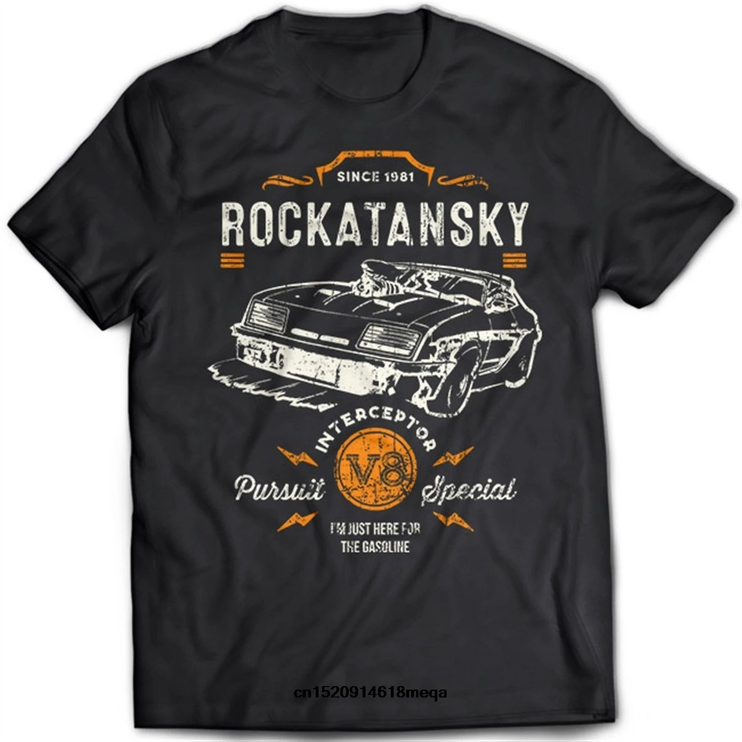 Футболка Rockatansky, Мужская футболка, Mad Max, Mfp Force Fury, Road, proceptor V8
