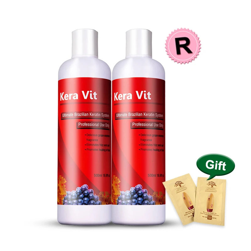 Professional Keravit Keratin Hair Treatment 12% Formaldehyde for Resistant Hair Repair Hair Smooth Free Shipping