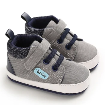 

Autumn Baby Shoes Kid Boy Girl Canvas Cotton First Walker Anti-slip Soft Sole Toddler Sneaker 1 Pair