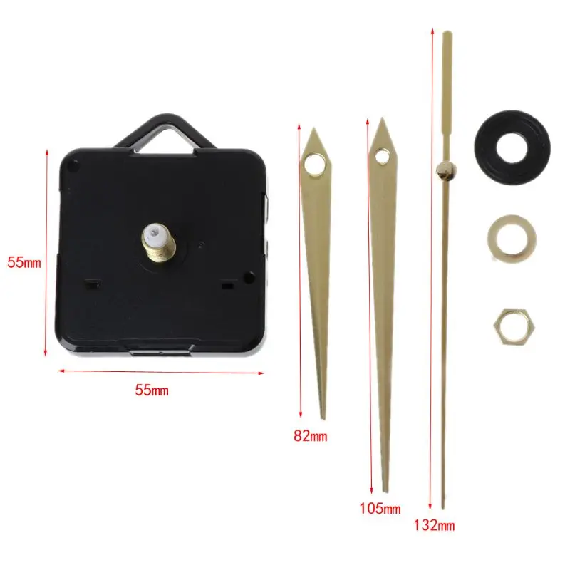 DIY Quartz Clock Movement Mechanism Hands Wall Repair Tools Parts Silent Kit Set