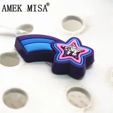 Распродажа; 1 шт.; пентаграмма; украшения для обуви в стиле метеора; аксессуары для обуви; оригинальные пряжки для обуви; аксессуар; подходит для Croc JIBZ; подарок для детей