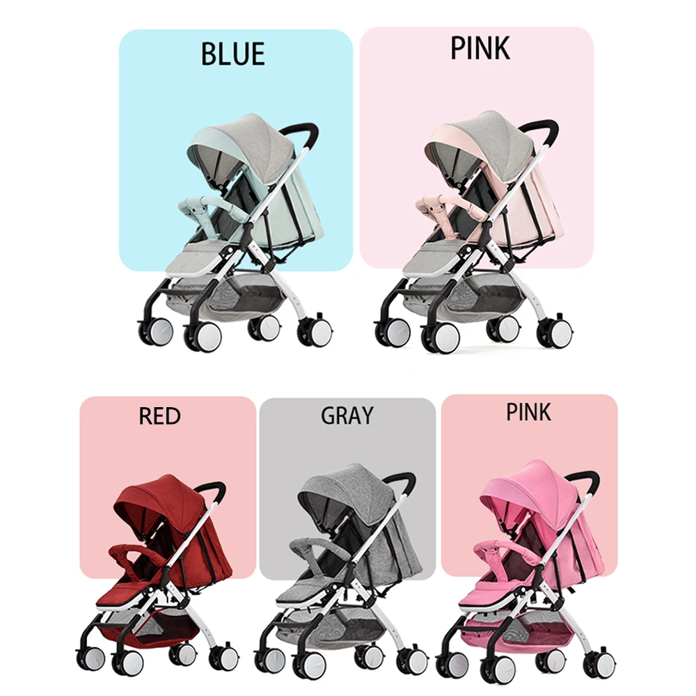 Airplane Baby Stroller One Step Fold 