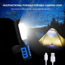 LED Camping Lantern with Magnet Tent Light USB Charging Outdoor Emergency Power Light 3 Modes Flashlight solar led camping light outdoor usb rechargeable flashlight mini lamp with handle tour tent lantern emergency cell phone charger