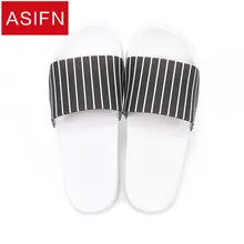 ASIFN; мужские тапочки; Домашние шлепанцы с мягкой подошвой; женские шлепанцы без задника; нескользящие женские летние сандалии в полоску для ванной