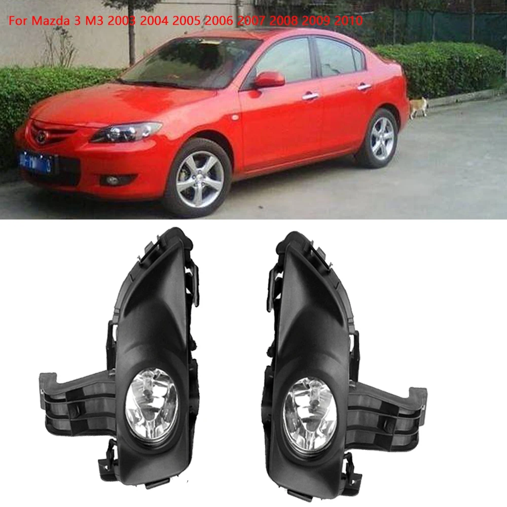 

Front Bumper Fog Light Fog Lamp For Mazda 3 M3 2003 2004 2005 2006 2007 2008 2009 2010 1.6L Anti-Fog Light Foglight Foglamp 1pc