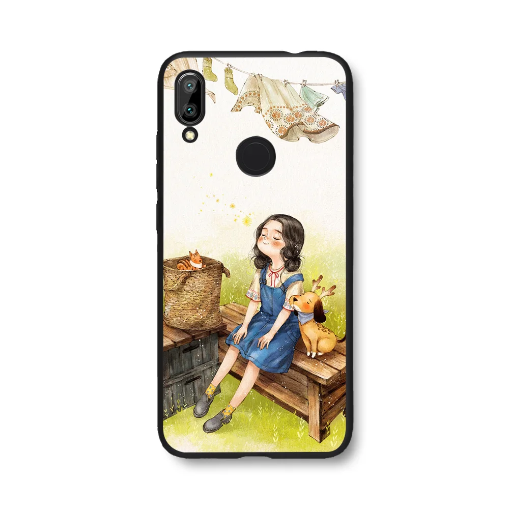 100202 Роскошный мягкий чехол с принтом собаки для Redmi 7A 7, чехол для телефона Xiaomi Redmi Note 7 Pro, мультяшный Модный чехол для телефона - Цвет: 100202
