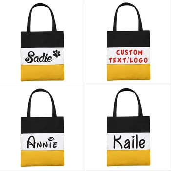 

Custom Dog Mom Gift Pet Bag Custom Name Birthday Gift Travel Tote Bag Mother's Day Personalized Cotton Canvas Tote Shopping Bag