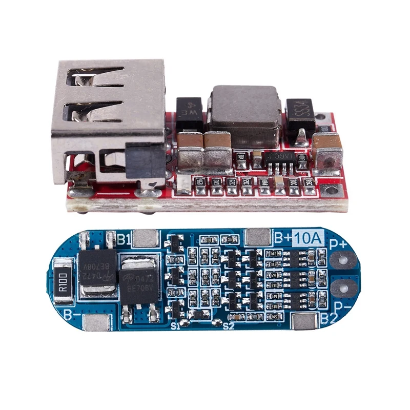 

2 Pcs Accessories:1 Pcs 6-24V Car USB Charger Module DC Buck & 1 Pcs 3 String 11.1V Lithium Battery Protection Board
