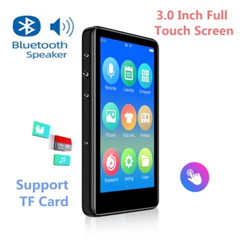 

New IQQ C98 Bluetooth4.2 MP3 Player 3.0 inch Full Touch Screen Built-in Speaker FM Radio Recording E-book Music Video Player